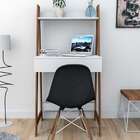 Escrivaninha Urban Branca E Castanho