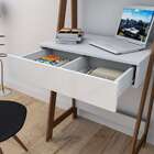 Escrivaninha Urban Branca E Castanho