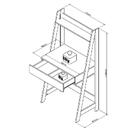 Escrivaninha Urban Branca E Castanho