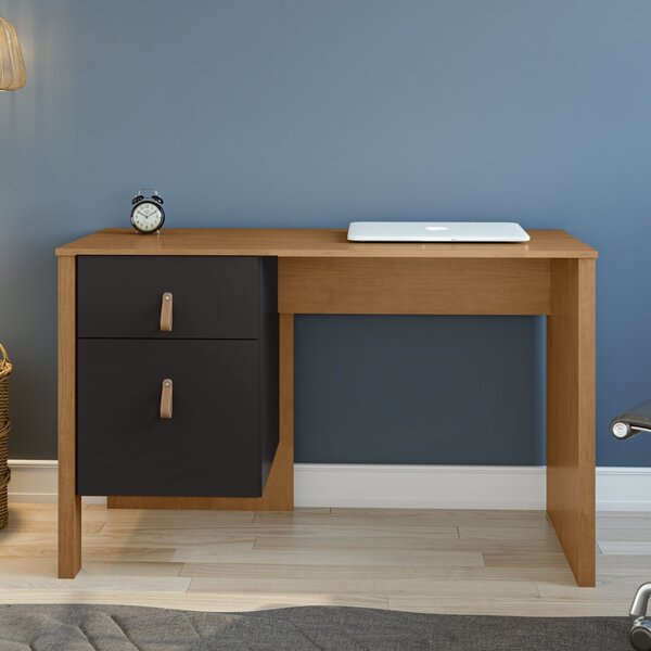 Escrivaninha Valência Móveis Lopas 1 Porta 122cm Amêndoa Clea