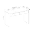 Escrivaninha Vegas Caramelo Com 2 Gavetas