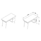 Escrivaninha Veneza 1 Gv Branca E Rústico