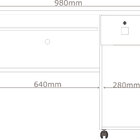 Escrivaninha Vicenza - Amendoa - Lukaliam Móveis
