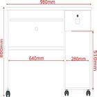 Escrivaninha Vicenza - Amendoa - Lukaliam Móveis