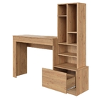 Escrivaninha Willis Com Biblioteca Teca Supremo