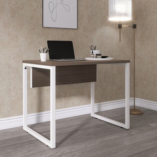 Escrivaninha X X P25 90cm Industrial Walnut E Branco Walnut/b