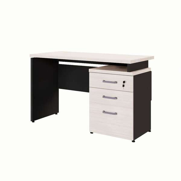 Escrivaninha Yaris 3 Gv Carvalho Berlin E Preta 120 Cm