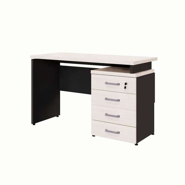 Escrivaninha Yaris 4 Gv Carvalho Berlin E Preta 120 Cm