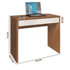 Escrivaninha Zanzini Slim Com Uma Gaveta