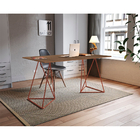 Escrivinha Mesa Bela Vista Cobre E Tampo Imbuia