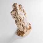 Escultura Abstrata Pensamento Em Rocha Granito