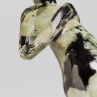 Escultura Abstrata Sereia Xisto Esmeralda