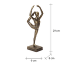 Escultura Bailarina Em Poliresina 28,5x8cm