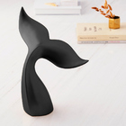 Escultura Baleia Preta Em Poliresina 12806 Mart