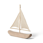 Escultura Barco Em Madeira 16963 Mart