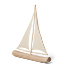 Escultura Barco Em Madeira 16964 Mart