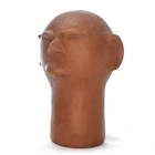 Escultura Cabeça Ceramica Cida Lima Pp Pe 15cm