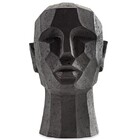 Escultura Cabeça Preta Em Poliresina Mart 12779