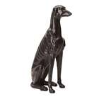 Escultura Cachorro Cerâmica Preto 14180 Mart