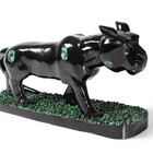 Escultura Cachorro Em Xisto Esmeralda