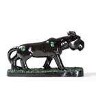 Escultura Cachorro Em Xisto Esmeralda