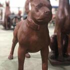 Escultura Cachorro Pitbull  Jardim Pronto Artes