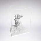Escultura Caixa Decor Em Acrílico Forma Resina Atômica