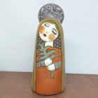 Escultura Cerâmica Nossa Sra Delly Figueiredo 28cm - Mod. 2