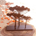 Escultura De Mesa Araucárias - Preto