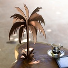 Escultura De Mesa Palmeira - Preto