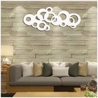 Escultura De Parede Abstrato 100 X 40 Cm Em Mdf Laminado Bran