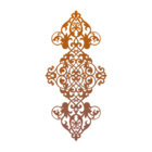 Escultura De Parede Arabesco 1 - Marrom