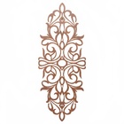 Escultura De Parede Arabesco Curvas - Marrom