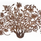 Escultura De Parede Arbusto - Marrom