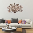 Escultura De Parede Arbusto - Marrom