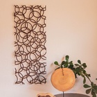 Escultura De Parede Círculos Irregulares - Preto