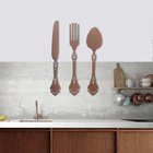 Escultura De Parede Colher - Marrom - 80 Cm