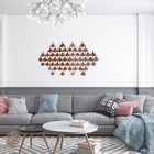 Escultura De Parede Colméia - Marrom