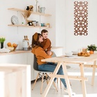 Escultura De Parede Darwin - Marrom