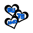 Escultura De Parede Decorativo Amor Coração Conjunto Azul 50x