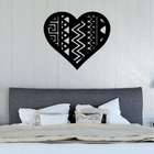 Escultura De Parede Decorativo Amor Coração Mdf 6mm 40x34cm