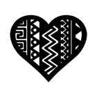 Escultura De Parede Decorativo Amor Coração Mdf 6mm 50x43cm