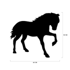 Escultura De Parede Decorativo Animal Cavalo 60x54cm