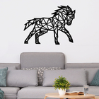 Escultura De Parede Decorativo Animal Cavalo Mdf 6mm 40x30cm