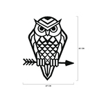 Escultura De Parede Decorativo Animal Coruja Mdf 6mm 60x47cm