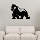 Escultura De Parede Decorativo Animal Gorila Mdf 6mm 60x47cm