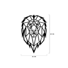 Escultura De Parede Decorativo Animal Leão Mdf 6mm 40x26cm
