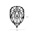 Escultura De Parede Decorativo Animal Leão Mdf 6mm 60x40cm