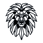 Escultura De Parede Decorativo Animal Leão Mdf 6mm 60x51cm