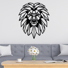 Escultura De Parede Decorativo Animal Leão Mdf 6mm 60x51cm